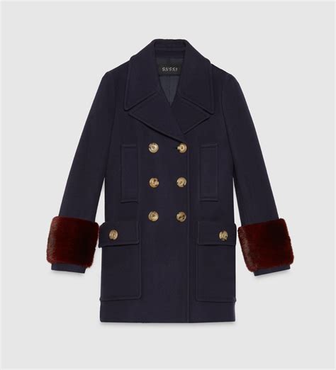 gucci wool cashmere jacket womens|Gucci down coat.